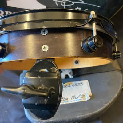 Terry Bozzio's 1998 DW 2x10" Maple Piccolo Tom. Autographed! Walnut Satin Oil image 18