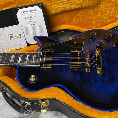 NEW! Gibson Dealer Select Custom Shop Les Paul Custom Blue Widow AAA Figured Flame Top - Authorized Dealer - 9.7 lbs - G07454 image 14