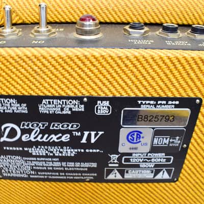 2022 Fender Hot Rod Deluxe IV Limited-Edition 40-Watt 1x12" Tube Combo Guitar Amp, Lacquered Tweed image 9