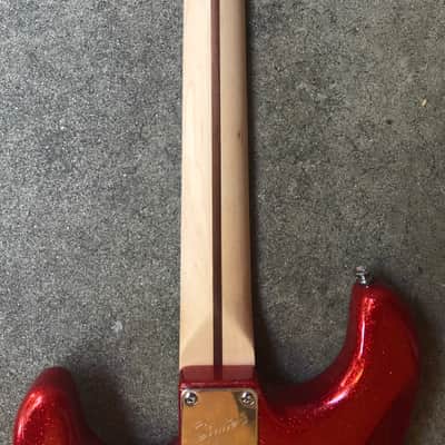 Squier Bullet Stratocaster Limited Edition Electric Guitar Red Sparkle image 8