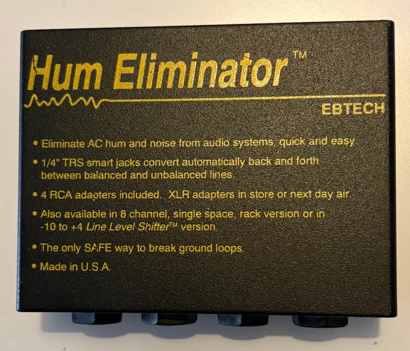 Ebtech Hum Eliminator mid 2000's - Black image 1