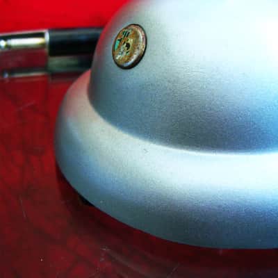 Vintage RARE 1940's MEG M-15 model / Shure 708A Zeppelin crystal microphone Hi Z w cable and S-36 stand image 17