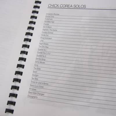 The Jazz Solos of Chick Corea Piano Sheet Music Song Book Songbook image 2