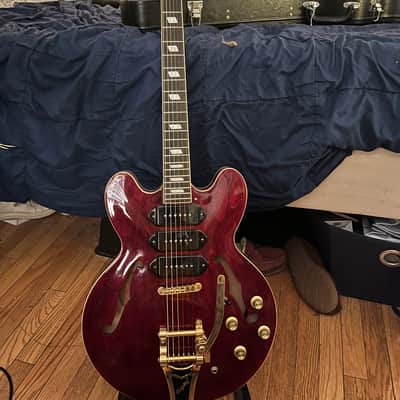 Epiphone Riviera P-93 2014 - Red image 2