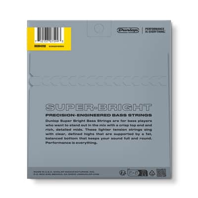 DUNLOP DBSBN40100 Super Bright Nickel Wound, Light Set/4 image 3