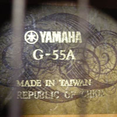 Yamaha G-55A Full-Size Natural Finish Classical Nylon String Acoustic Guitar image 4