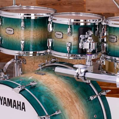 YAMAHA PHOENIX PHX 5 PIECE DRUM KIT, TEXTURED TURQUOISE SUNBURST image 14