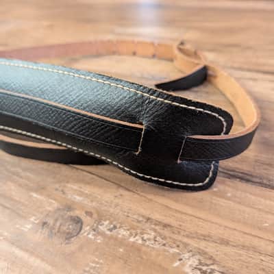 Bobby Lee Sottile Mfg Co Guitar Strap Vintage 1970s Black NOS Excellent! image 4