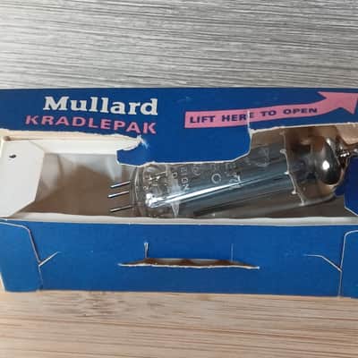 Very rare 1971 NOS NIB La Radiotechnique EZ80 6v4 MULLARD label super strong perfect balanced best rectifier for Vox AC4 image 10