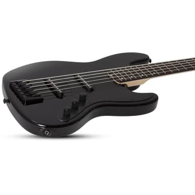 Schecter J-5 5-String Electric Bass - Gloss Black image 5