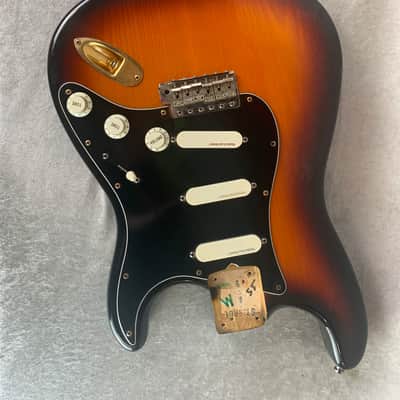 Fender Partscaster Strat Plus + Sunburst Finish with case image 9