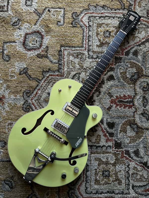 Gretsch G6118T Anniversary with Bigsby 2003 - 2016 - Smoke Green 2-Tone image 1