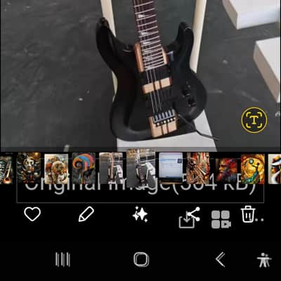 Gecko lead Guitar w/Floyd Rose Bridge. Gecko 2025 - Black Ash Mahogany Maple image 1