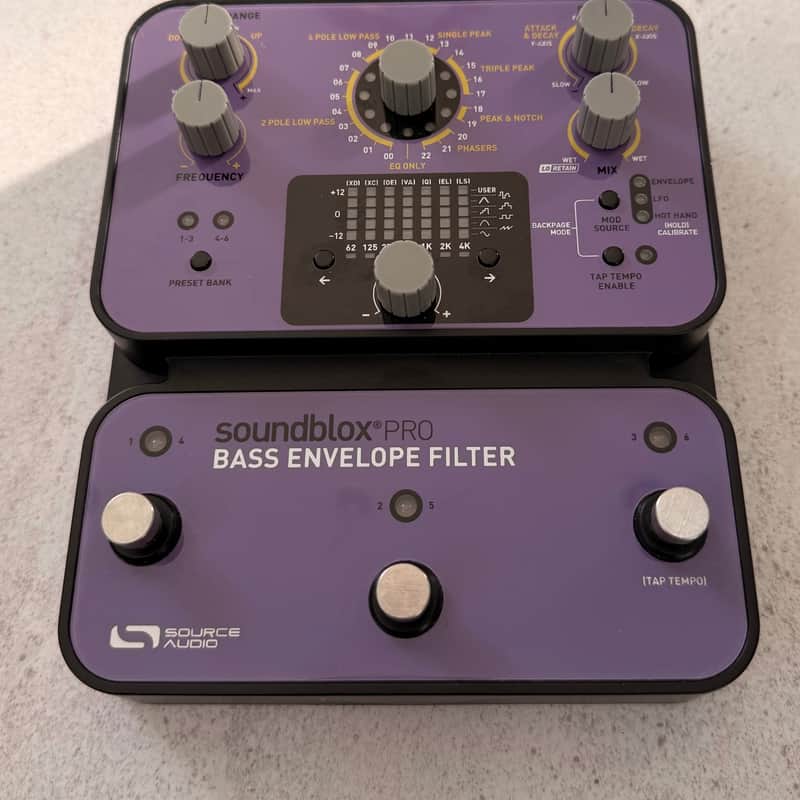 2010s Source Audio Soundblox Pro Bass Envelope Filter Purple