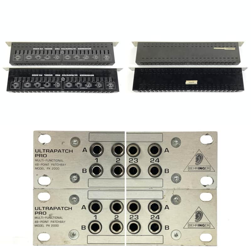 美品 / BEHRINGER ULTRAPATCH PRO PX2000 Behringer Ultrapatch Pro PX2000 48-Point TS Patchbay - Silver TGHM