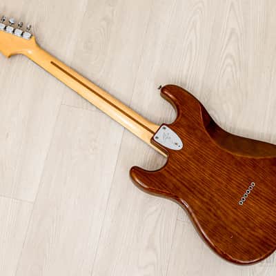 1980 Fender Stratocaster Hardtail Vintage Guitar Mocha, Schecter Dream Machine Mods w/ F500T Pickups, Case image 13