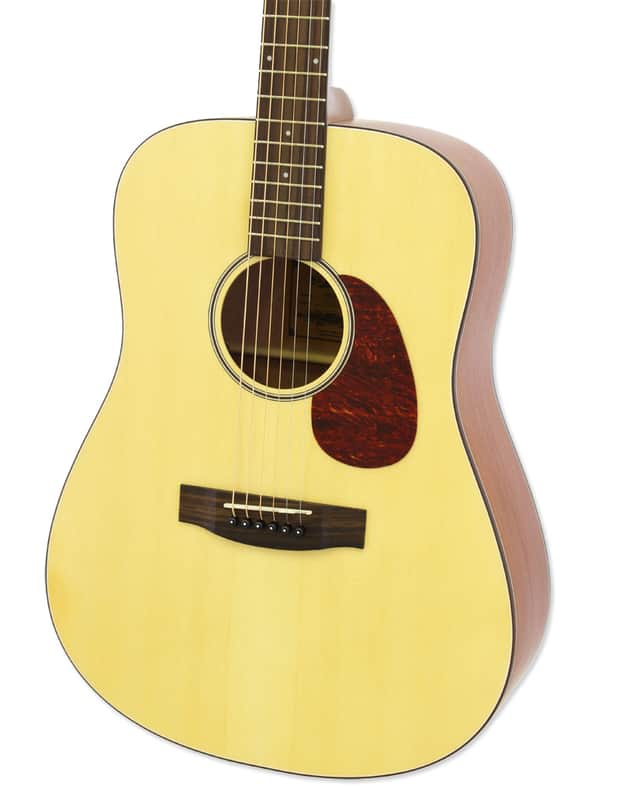 Aria ARIA-111-MTN Vintage 100 Dreadnought, Matte Natural Finish, Spruce Top, New image 1