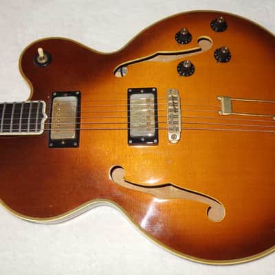 1979 Bradley Epiphone Emperor Thinline, Vintage Sunburst, High-End Matsumoku Semi Hollow image 1