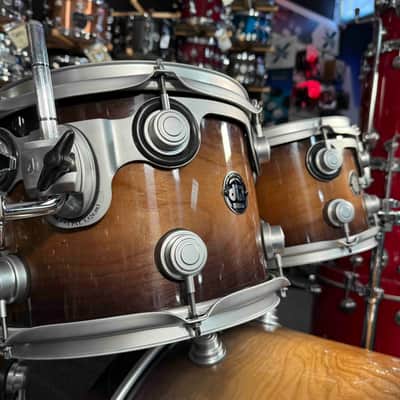 ~LIMITED EDITION!~ DW Timeless Timber 30th Anniversary Lake Superior Birch 6-Piece 8/10/12/14/16/22 Drum Kit Set in Purple Burst Lacquer & Satin Chrome Hardware with SKB Soft-Shell Bags image 7