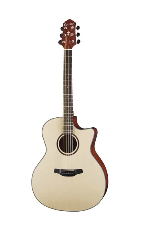Crafter Silver Series Grand Auditorium Acoustic Electric Guitar - HG250-CE-N image 1