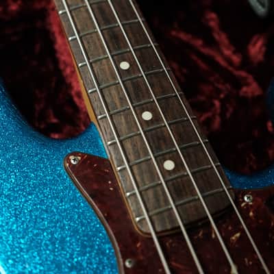 Fender 1964 Jazz Bass Relic - 2018 Blue Spkl image 4