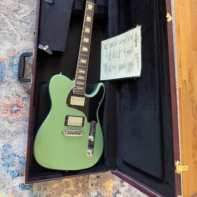 Shabat Lion Special Mahogany 24.75" Scale Humbucker Guitar – Inverness Green image 3