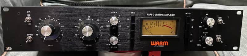 Warm Audio WA76-D Single Channel FET Compressor 2024 - Present - Black image 1