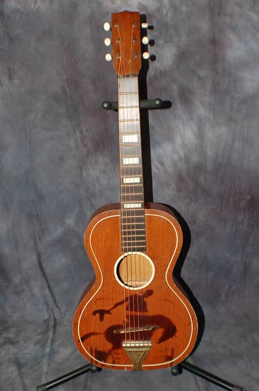 1957 RARE United Buckeye Cowboy Guitar Pro Setup Plays Great! image 1