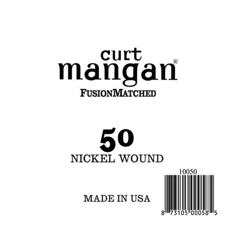 Curt Mangan 50 Wound Ball End Single String Nickel