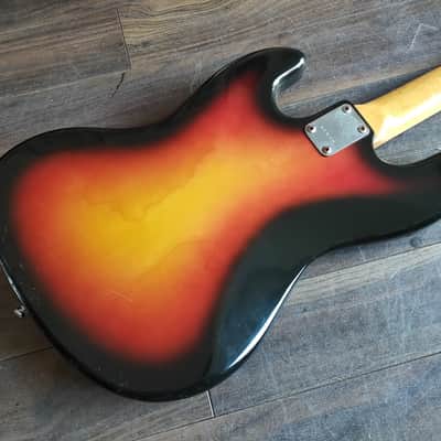1972 Greco Japan JB450 Jazz Bass Humbuckers MIJ (Sunburst) image 6