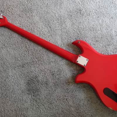 Vintage 1980s BC Rich Eagle Bass NJ Series Red Clean Solid Sound Of Thunder image 7