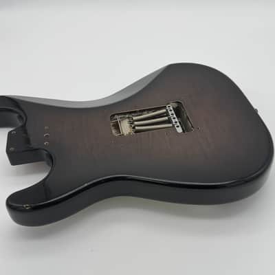 Fender Custom Shop Loaded Custom Stratocaster Body Made for Tom Rundgren 1992 - Flamed Maple Charcoal Burst image 20
