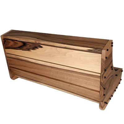 9U / 126hp Eurorack case MARIA • Rails + Threaded strips / Walnut / Unpowered image 7