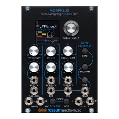 Rossum Electro-Music Morpheus Stereo Morphing Z-Plane Filter - Black image 1