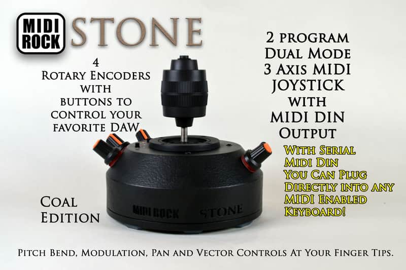 Midi Controller 3 Axis Joystick with USB C interface 2 Program Dual Mode controller plus 4 rotary encoders with key buttons image 1