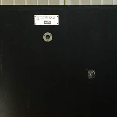 Vintage 1975 Ampeg V-4 Model SPV400 4x12 Speaker Cabinet Black Tolex Made in USA Eminence image 5