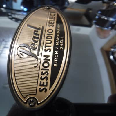 Pearl Session Studio Select 5pc Shell Pack-STS925XP/C766-Black Mirror Chrome-10/12/14/16/22-Excellent! image 12
