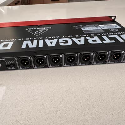 Behringer Ultragain Digital ADA8200 8-Channel Mic Preamp with AD/DA Converter 2013 - Present - Black / Red image 6