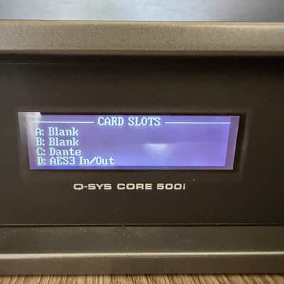 Processor DSP QSC Q-SYS Core 500i + Carte Dante + AES + 4x Line Out image 6