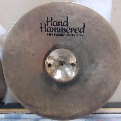 Sabian 14" HH Hand Hammered Fusion Hi-Hat Cymbals (Pair) 1992 - 2015 - Natural image 18
