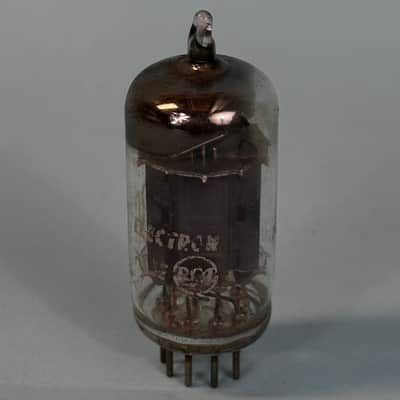 1950s RCA 12AU7 ECC82 Vintage Long Gray Plate D Getter Preamp Tube! T383 image 2