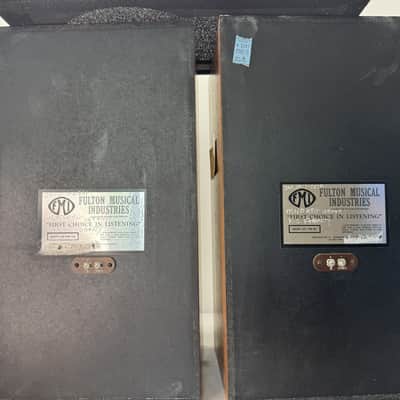 Fulton FMI 80 Bookshelf Speakers Rare Vintage Audiophile HiFi Stereo Pair image 3