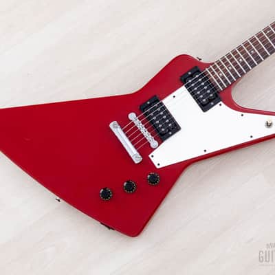 1983 Gibson Explorer Cardinal Red Custom Color Vintage Guitar w/ Dirty Fingers, Case image 1