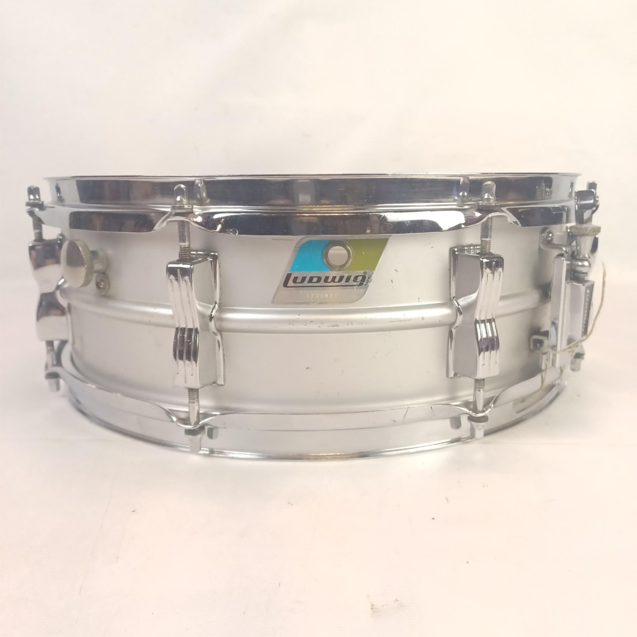 Ludwig 5x14"Acrolite Snare Drum B/O 70s Aluminum Shell Vintage USA #1733821 8Lug — main photograph