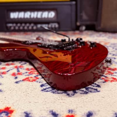 2015 B.C. Rich Mockingbird STC Slash - Made In Korea - Trans Red AAA Quilted Maple Top image 11