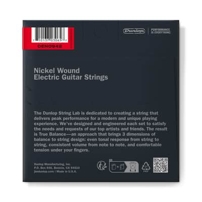 Dunlop DEN0942 String Lab Nickel-Plated Steel Electric Guitar Strings - Light (9-42) image 2