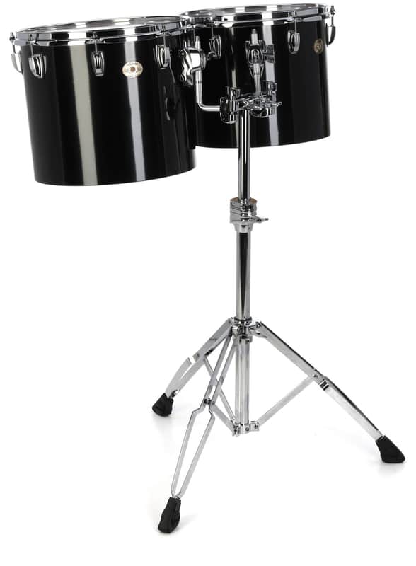 Ludwig Single-headed Concert Tom Set - 13 inches and 14 inches Black Cortex image 1