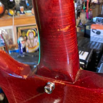 Epiphone Olympic Vintage Mahogany Under 6 lbs! Lollar P90–Les Paul Junior Jr Killer! 1965 - Cherry image 8