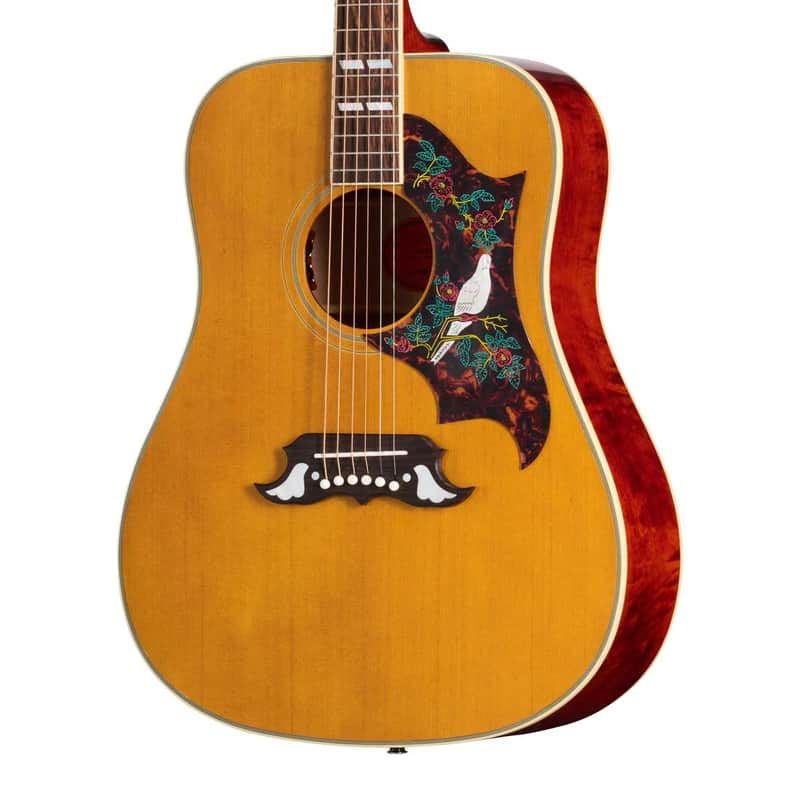 Epiphone 1963 Dove Reissue Inspired by Gibson Custom Acoustic-Electric Guitar w/ Hardshell case - Natural image 1