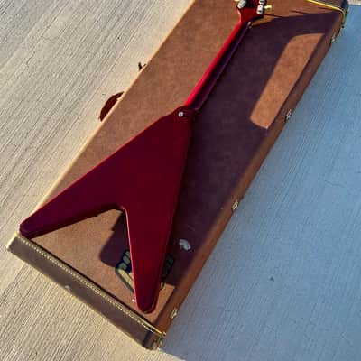 Vintage 1990 Gibson Flying V '67 Reissue Heritage Cherry w/ OHSC image 7